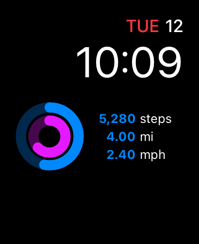 Modular watch face with day complication