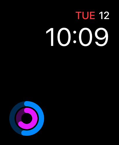Modular watch face with rings complication